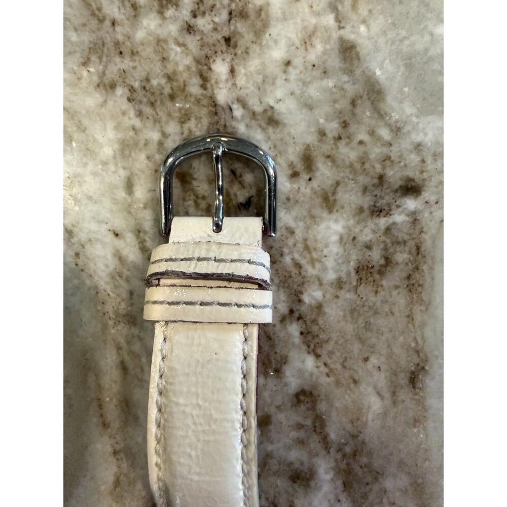 Juicy Couture Watch 32mm White Leather Band Hearts & Love Stainless Steel Case - Picture 7 of 13